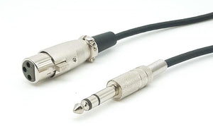 conector1 - Câble XLR femelle-JACK 6.35 symétrique