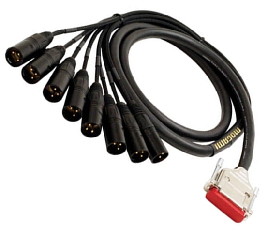 conector1 - Câble pieuvre numérique AES-EBU subd25-8 XLR mâles
