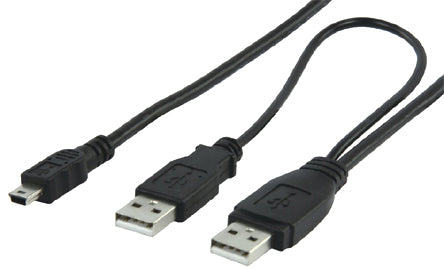 conector1,Câble USB type A mâle vers mini-usb mâle
