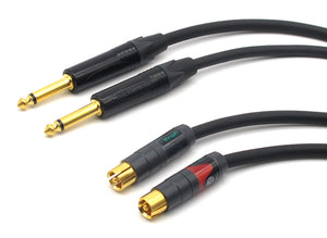 conector1 - Câble JACK 6.35-RCA (par paire)