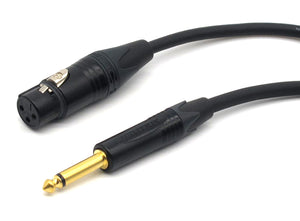 conector1 - Câble JACK 6.35-XLR femelle asymétrique