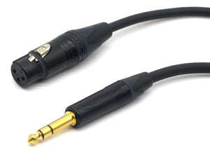 conector1 - Câble JACK 6.35-XLR femelle symétrique