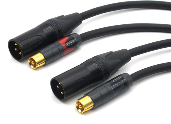 Câble RCA-XLR mâle (par paire) – CONECTOR