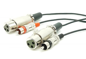 conector1 - Câble XLR femelle-RCA mâle (par paire)